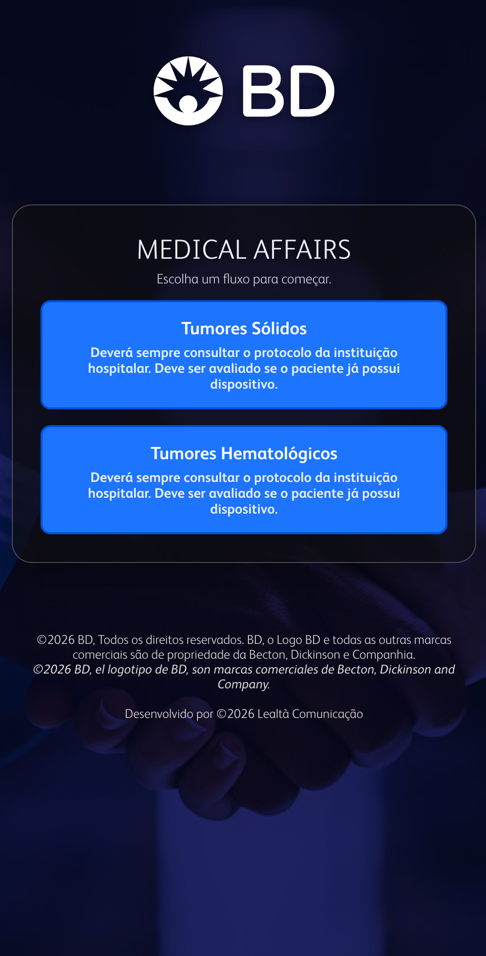 BD Medical Affairs · Oncologia · LATAM — detalhe do projeto 1