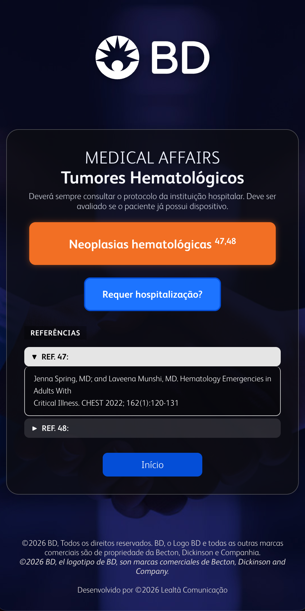 BD Medical Affairs · Oncologia · LATAM — detalhe do projeto 3